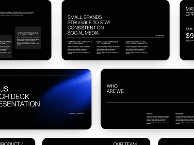 modern minimalist pitch deck presentation template