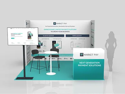 Booth Design for MarketPay boooth design dtp marketing graphic design