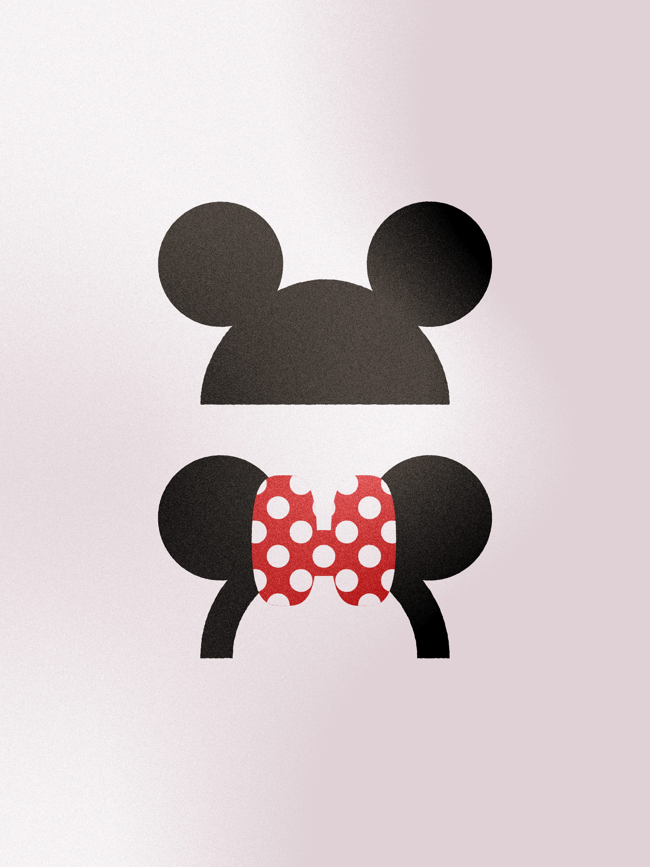 Mickey & Minnie disney disney adult illustration mickey minnie mouse ears