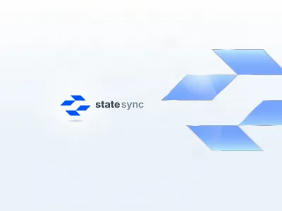 S logo for Tech brand branding code dev glass javscript lettermark logo native persistence reactive s state symmetry sync tech technology web