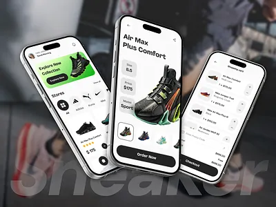 E-Commerce App - Lightmode Minimalism Style app e commerce app lightmode minimalism shoe app ui