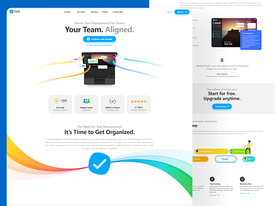 MeisterTask Homepage UI branding design flat logo minimal ui vector