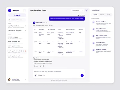 QA Copilot - AI Powered Testing Assistant agency ai animation b2b clean framer homepage landing page programming qa quality assurance saas software house startup tools web design web development webflow website zendeeps