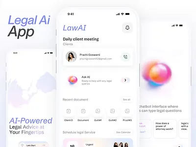 Ai legal app design ai ai app ai app design app app design app designer app developer clean app government app law app law app design lawyer app legal app legal app design minimal app mobile app modern app ui design website website design