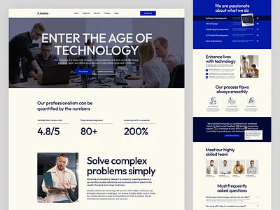 IT Agency-Landing page agency design figma homepage it it agency landingpage minimal modern design ui uiux web webflow wordpress