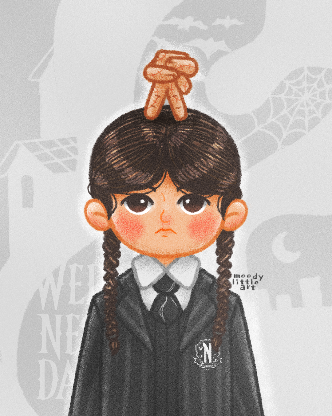 Wednesday Addams | Fan Art Illustration digital art illustration ilustrasi poster design