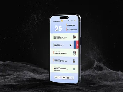 Calm calendar app - UI app design calendar app calm design emotional design figma minimal ui mobile app productivity app soft colors time management ui ui design ux ux design