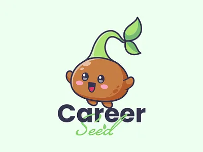 Seed Cute branding cartoon character cute farm graphic design jaysx1 logo mascot seed