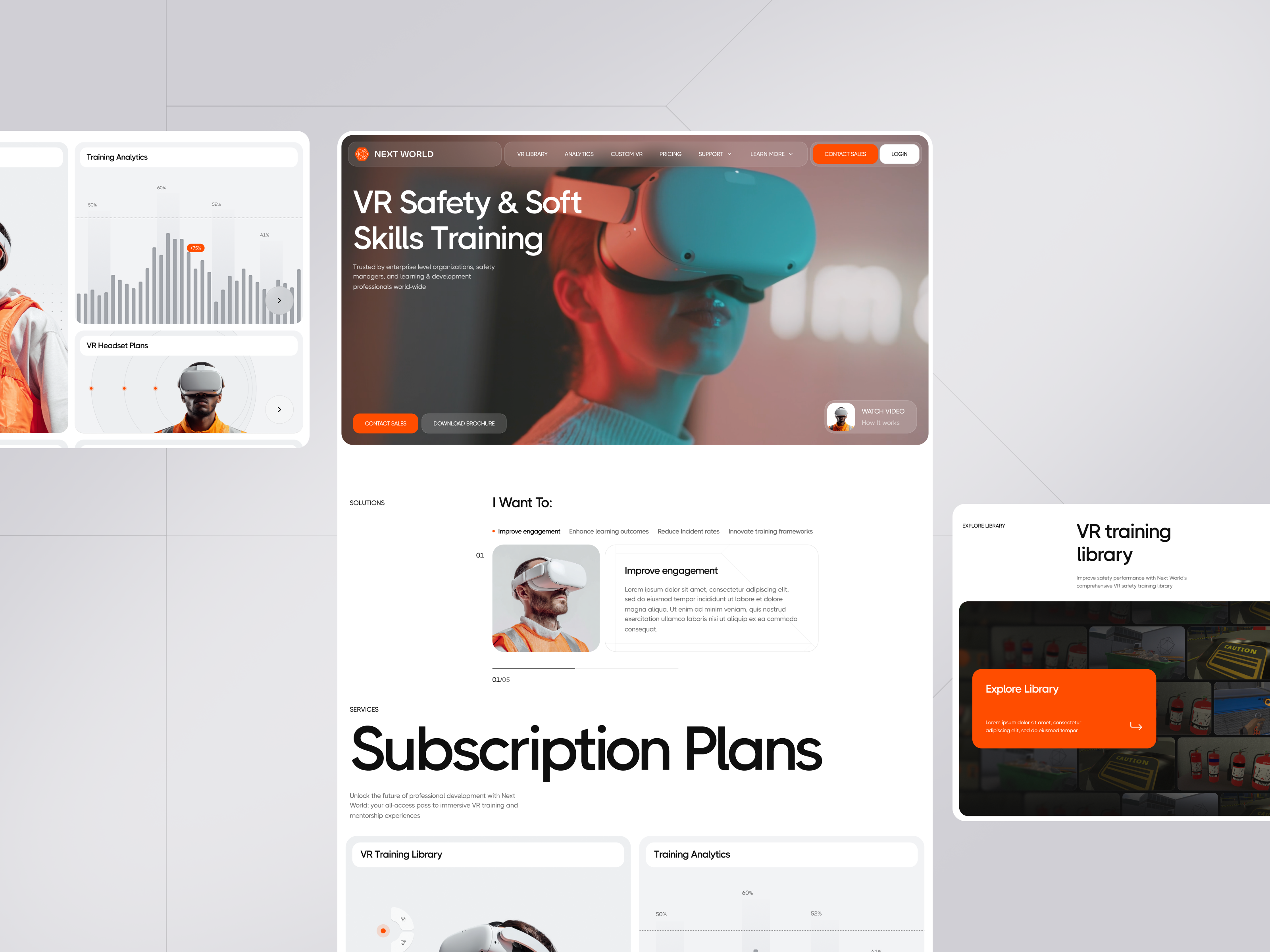 Example of Next World - Website design