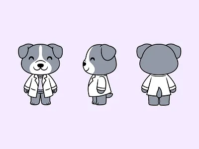 Chemist Dog animal bulldog cartoon character chemist cute dog illustration jaysx1 kawaii lab mascot pup puppy