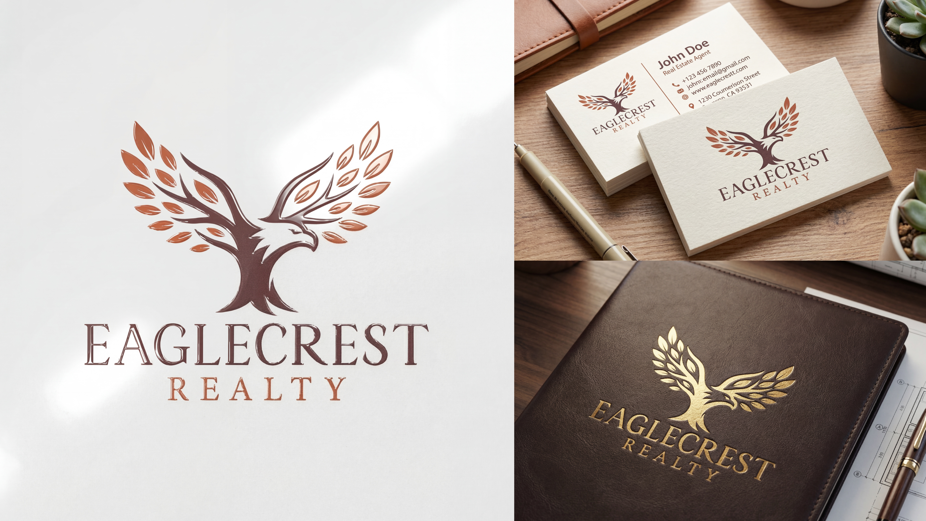 Eagle Crest Realty crest eagle logo property logo property management logo real estate realty