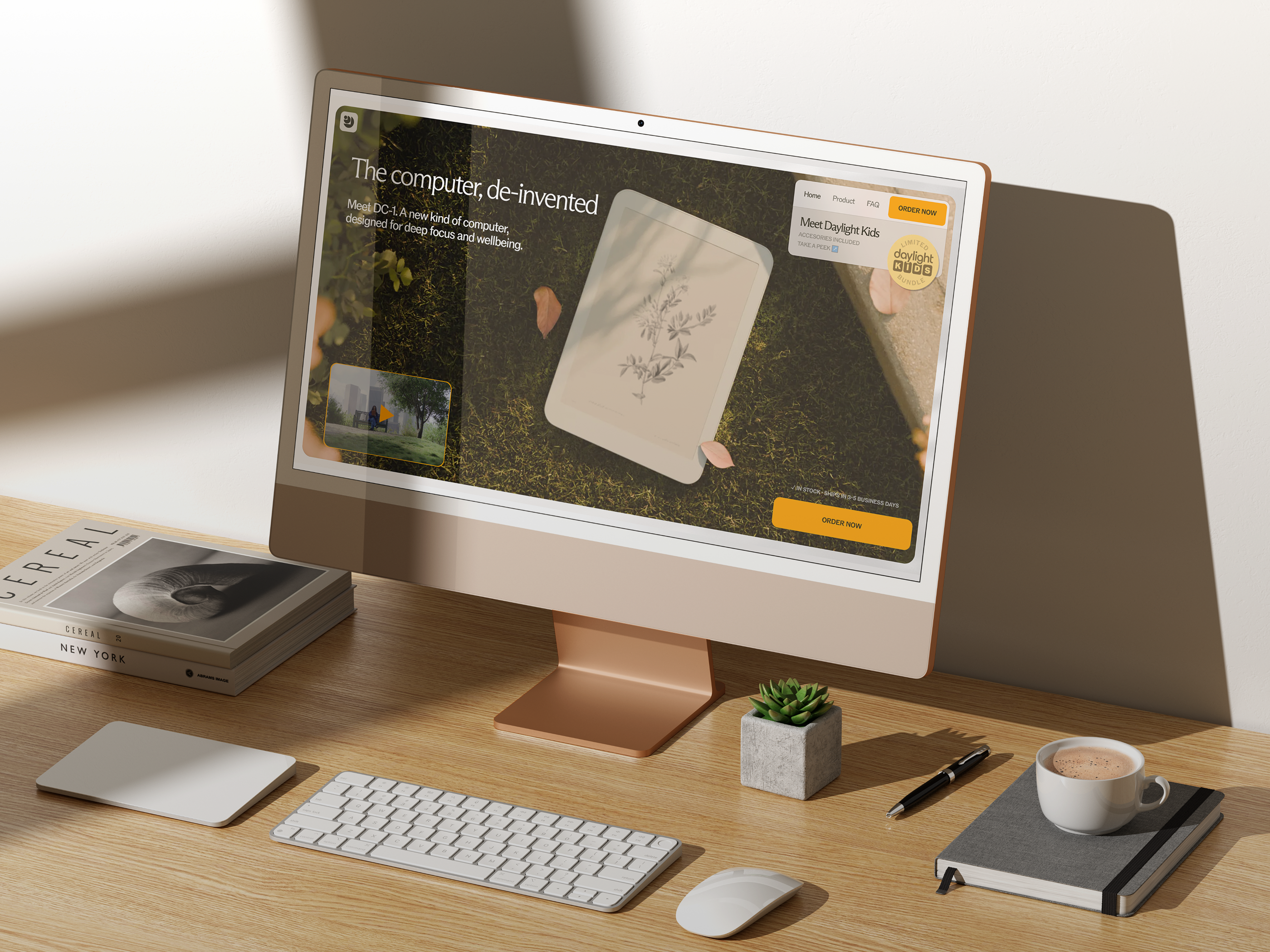 Modern Luxury E-Commerce Website - Daylight Computer adobe aesthetic animation brand branding design figma graphic design illustration illustrator logo photoshop product design saas software ui uiux ux webdesign