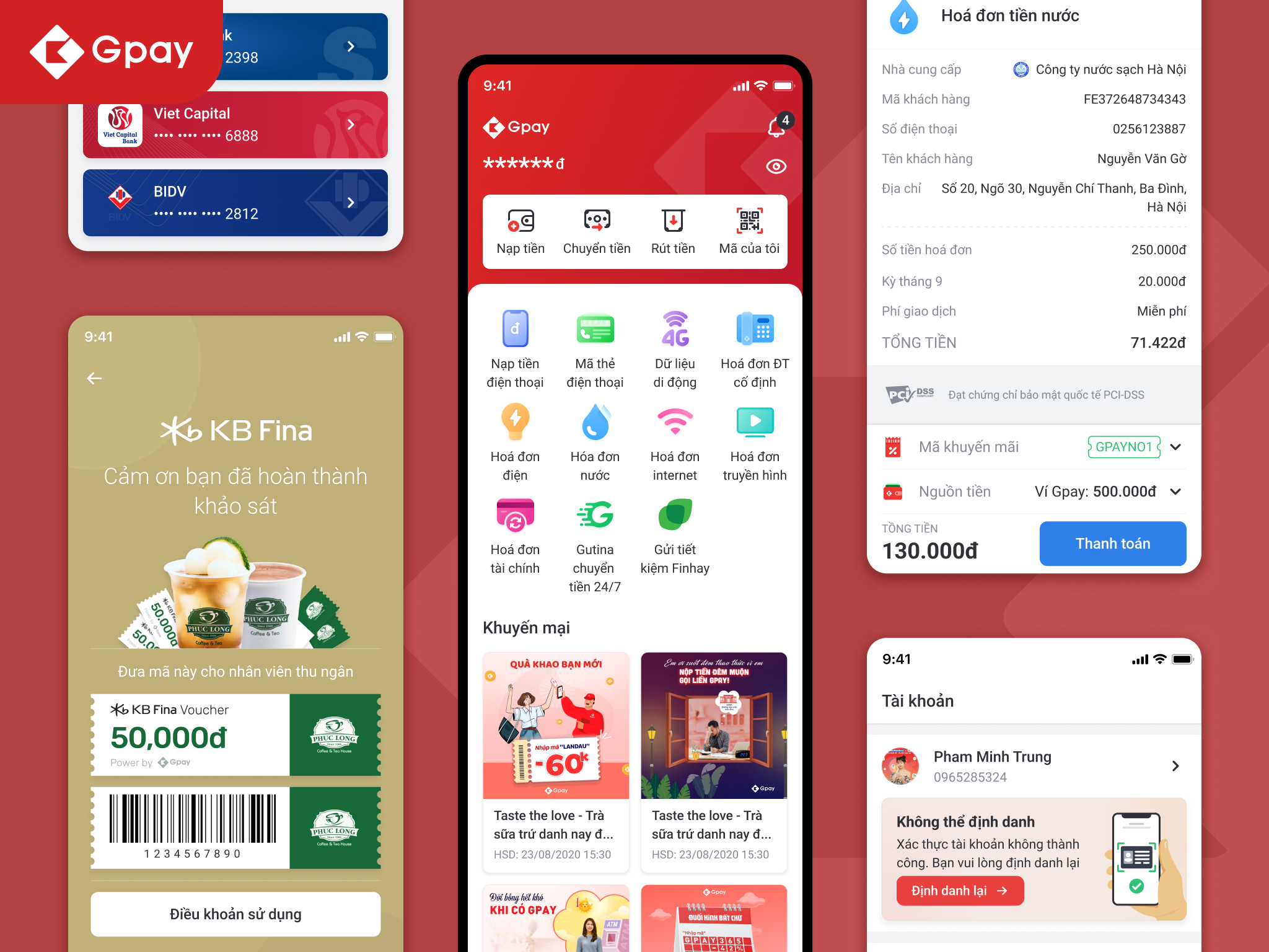 Gpay / Vietnam E-Wallet bank ewallet money order receipt transfer wallet