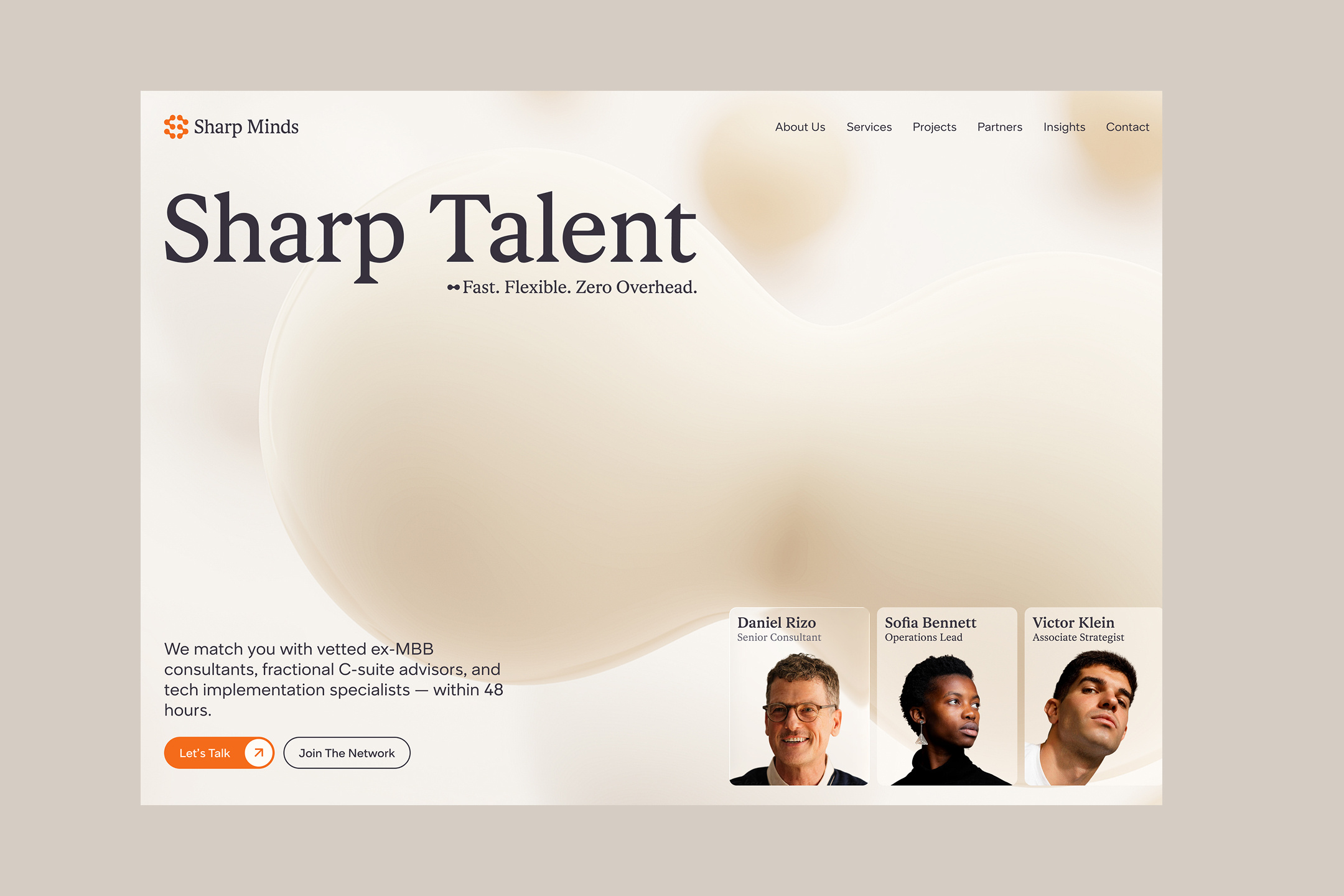 Sharp Minds - Concept design branding cro design graphic design ui webflow experts website design