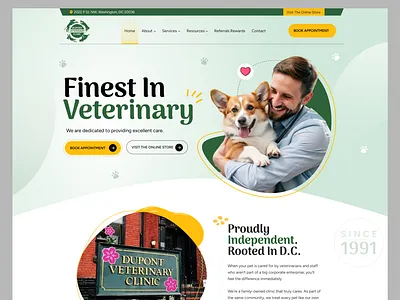 Veterinary Services Website Design | Warm & Inviting Pet Care UI animals branding clean clinic friendly healthcare illustration medical minimal modern pet care professional service store ui design vet veterinary web design website website design