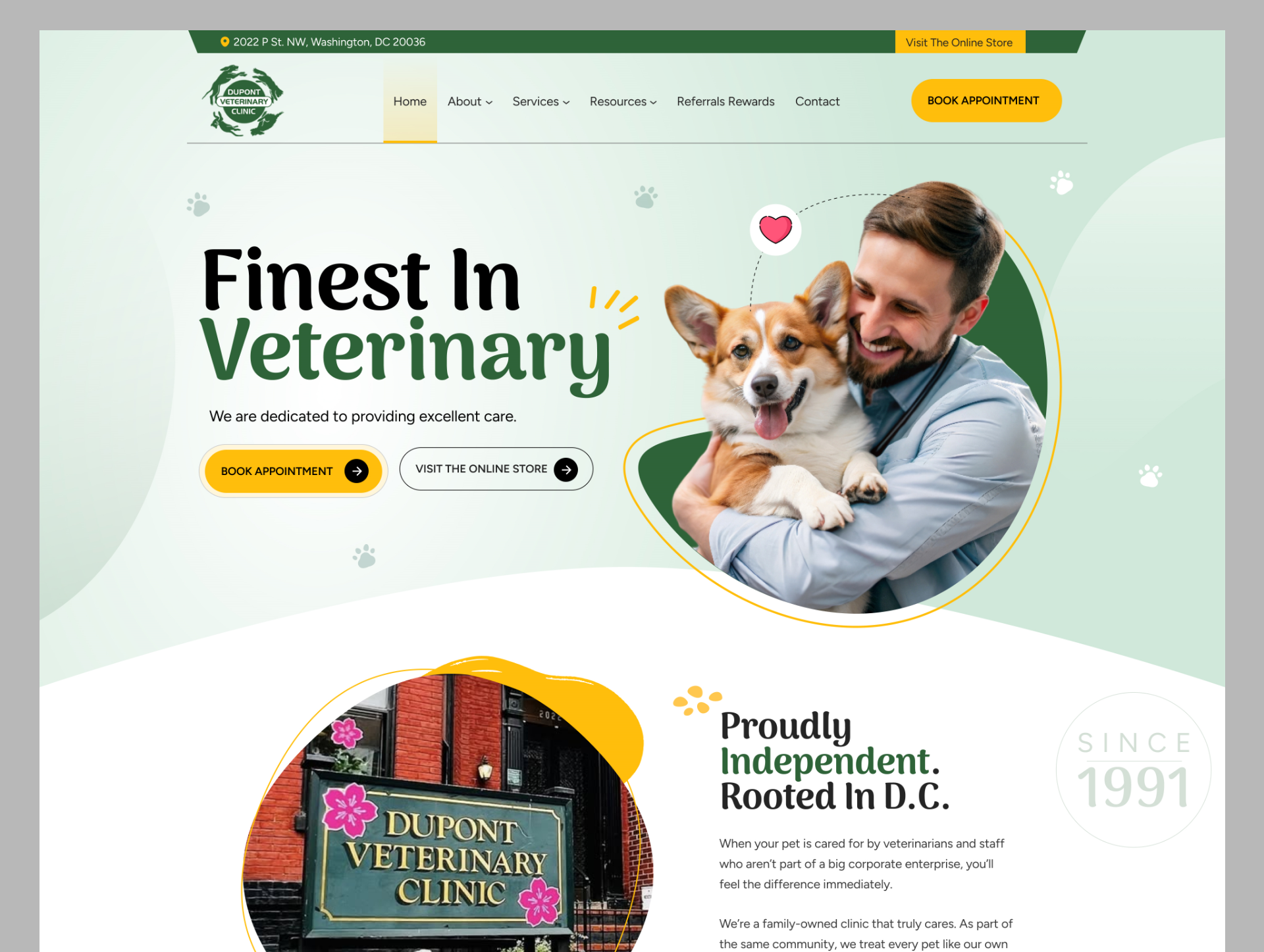 Example of Website Redesign