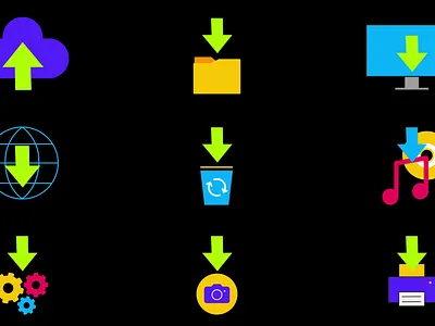 UI Icons and Symbols Lottie animation app application cloud dashboard download export file folder icons import interface lottie mobile save sync transfer ui upload web
