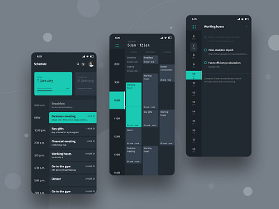 CalendX - Calendar and To Do along app calendar mobile ui ux