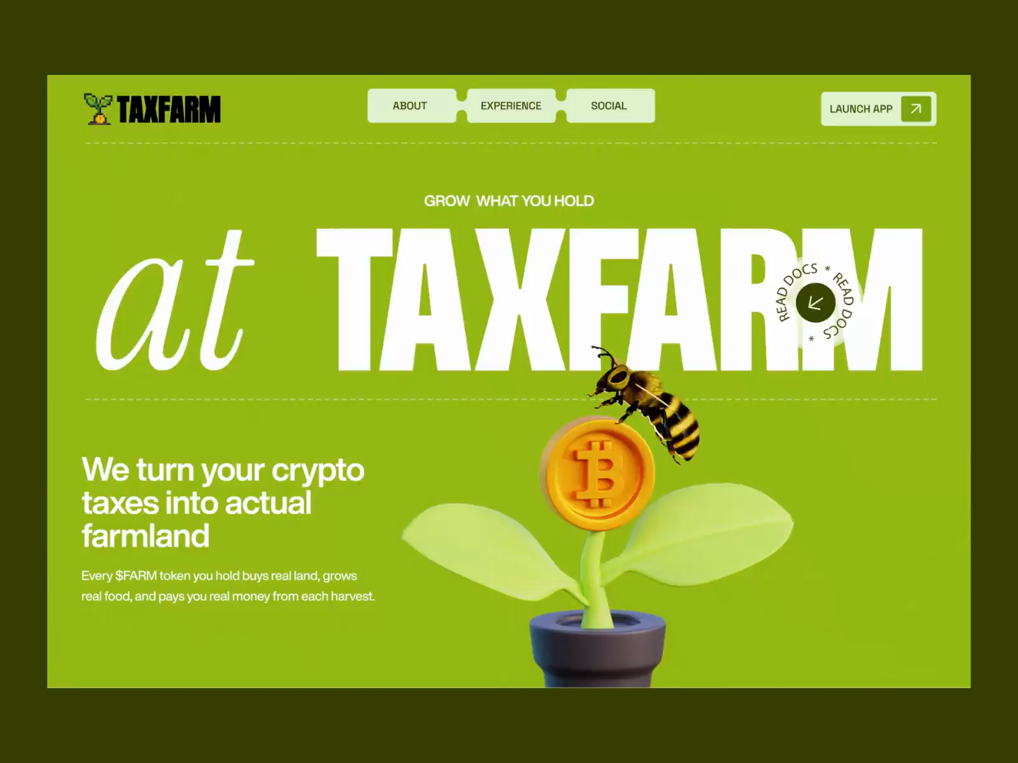 TaxFarm Crypto Website Animation | Web Landing Page & Motion UI by Musemind  Branding & Web Design for Musemind on Dribbble
