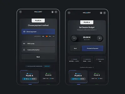 EV charger UI - Charging session car charging electric vehicle charging ev ev car ev charger flow session ui ux