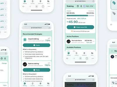 UX/UI design for a DeFI Platform on Solana animation branding crypto design graphic design illustration logo ui ux