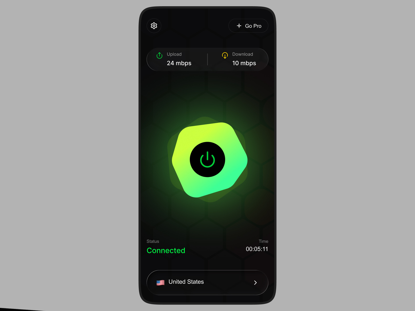 VPN Mobile App Ui Design app app design design minimal mobile app mobile ui ui vpn vpn mobile app ui design vpn ui