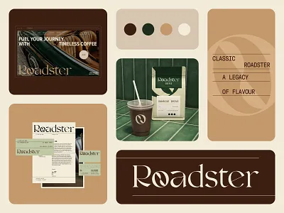 Roadster — Coffee Shop Brand Identity & Packaging System brand identity cafe cafe brand identity cafe branding coffee coffee cup coffee shop coffee website cup drink food and beverage food and drink food delivery logo restaurant uı ux web web design website website design