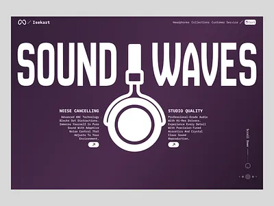 SOUND WAVES - Premium Headphones Landing Page