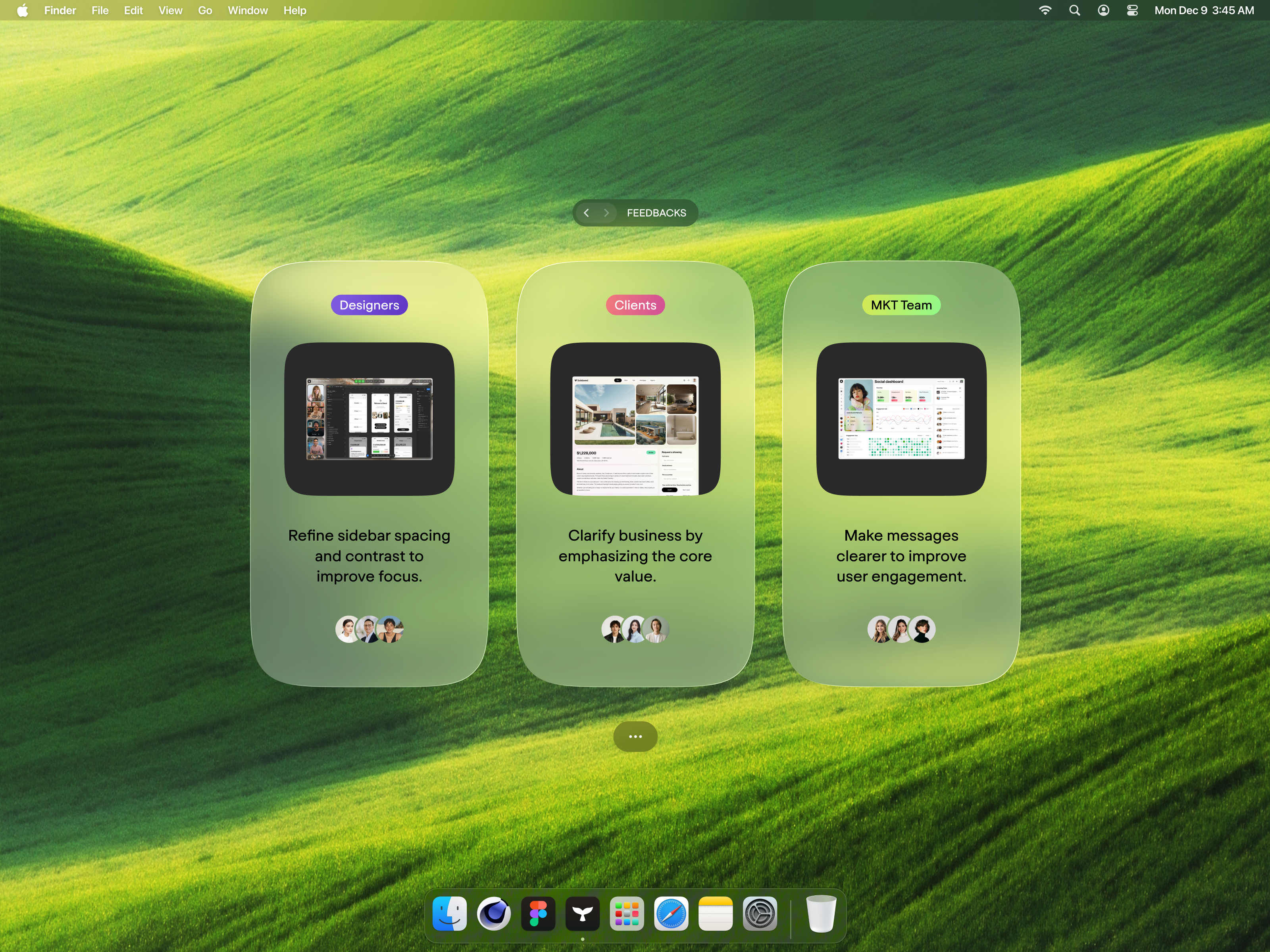 Orca - AI feedback hub ai concept feedback hub glass liquid macbook macos