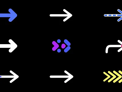 Arrow Icons animation arrow curve direction flick flow forward hand drawn indicator kinetic lead loop motion navigation next path pointer swirl transition vector