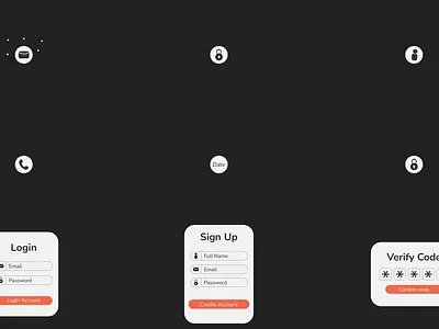 Authorization Icons account app ui authentication authorization dashboard email form elements interface login onboarding otp password saas security code sign up signup ui icons user access verification web ui