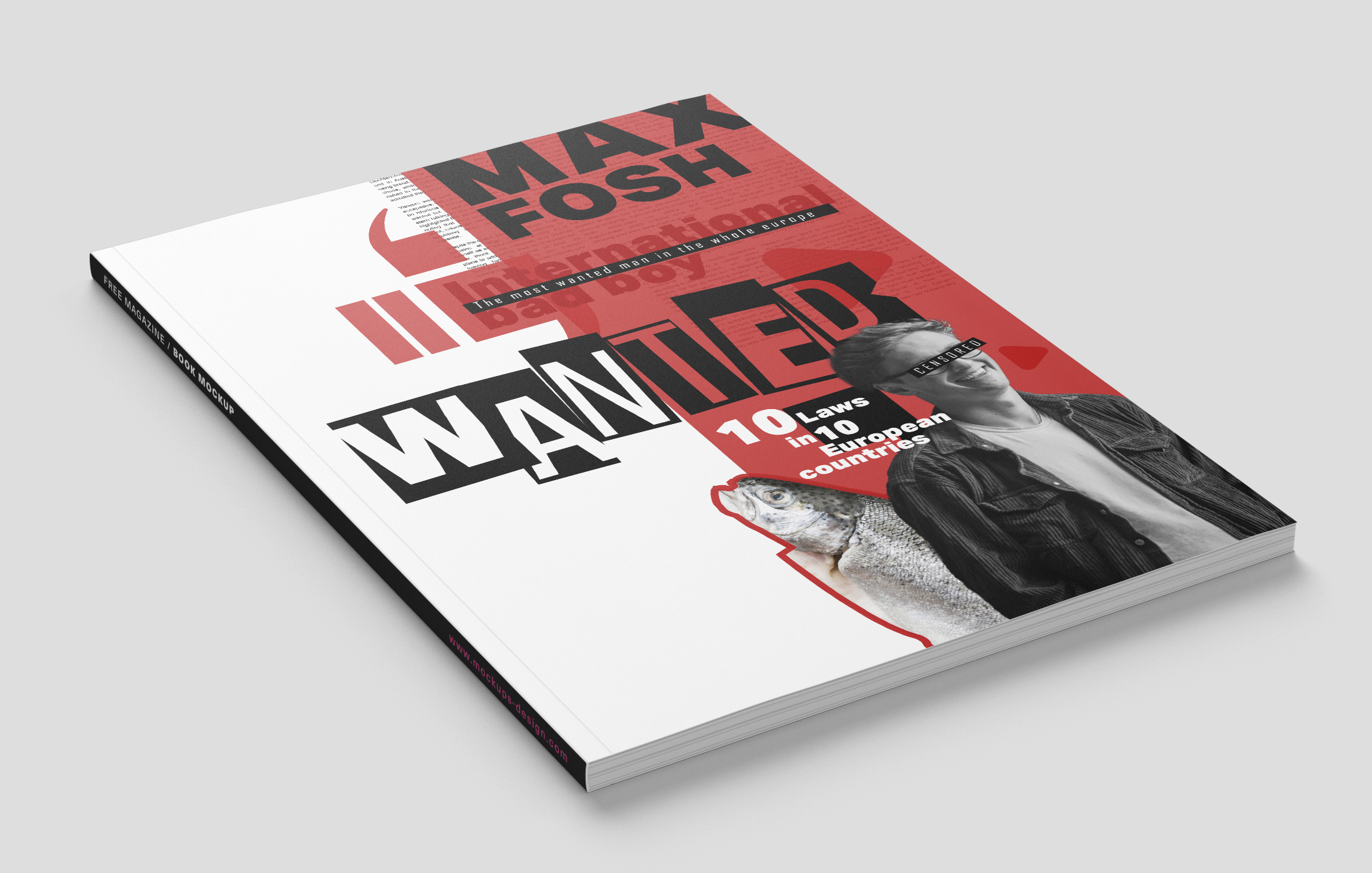 Max Fosh Magazine international bad boy magazine design max fosh max fosh youtube news red red magazine wanted