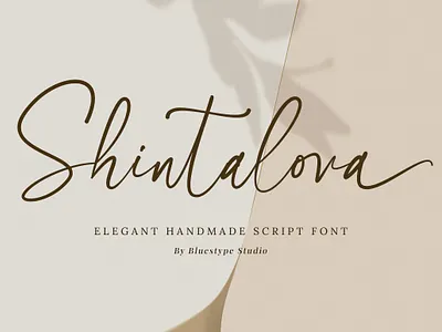 Shintalova - Elegant Script Font branding calligraphy design font font design graphic design hand lettering hello dribbble illustration logo minimalist neutral script font type typography ui