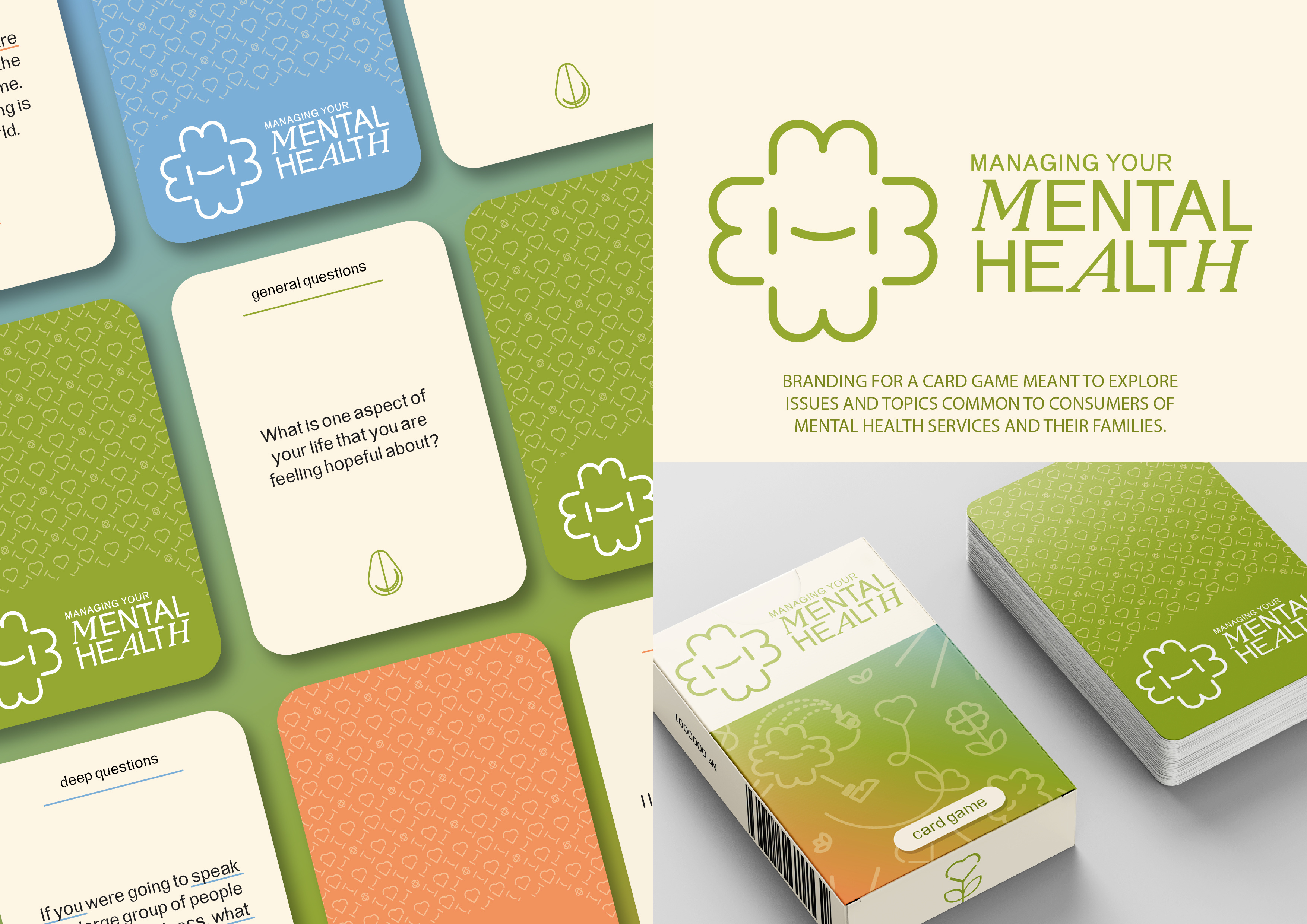 Branding for a card game animation branding card game graphic design logo mental health packaging ui website design