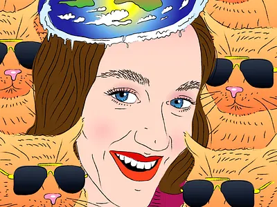 Cat Lady animation design illustration quickhoney