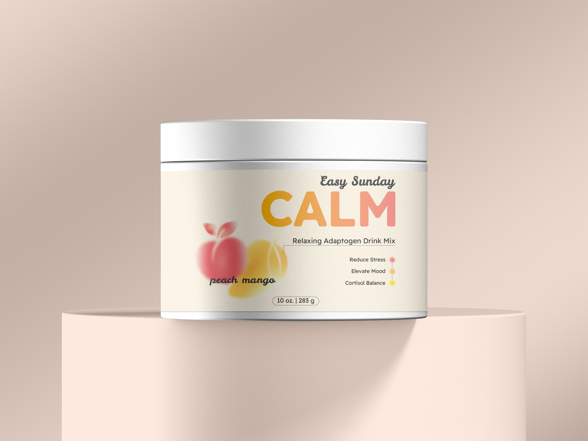 CALM Drink Mix – Minimal Product Label Design branding graphic design labeldesign minimaldesign packagingdesign productdesign