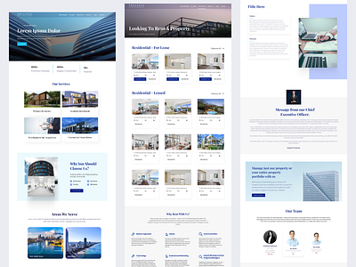 Website redesign for real estate company branding design graphic design illustration logo ui uiux vector webdesign