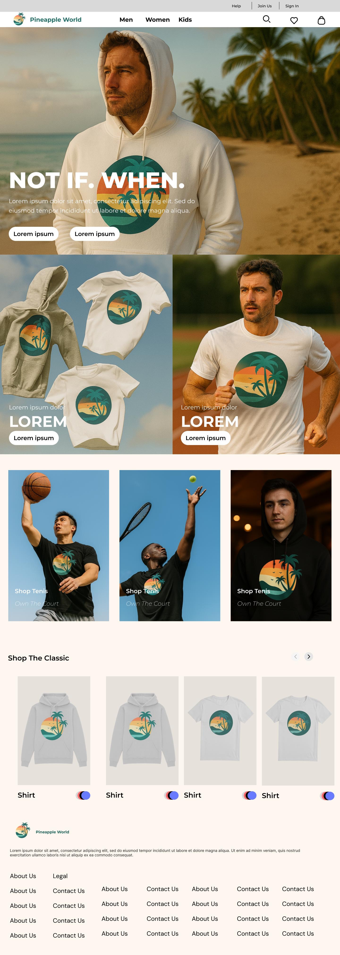 Clothing Brand Store Design branding clothing brand converting figma graphic design landing page nike ui ux