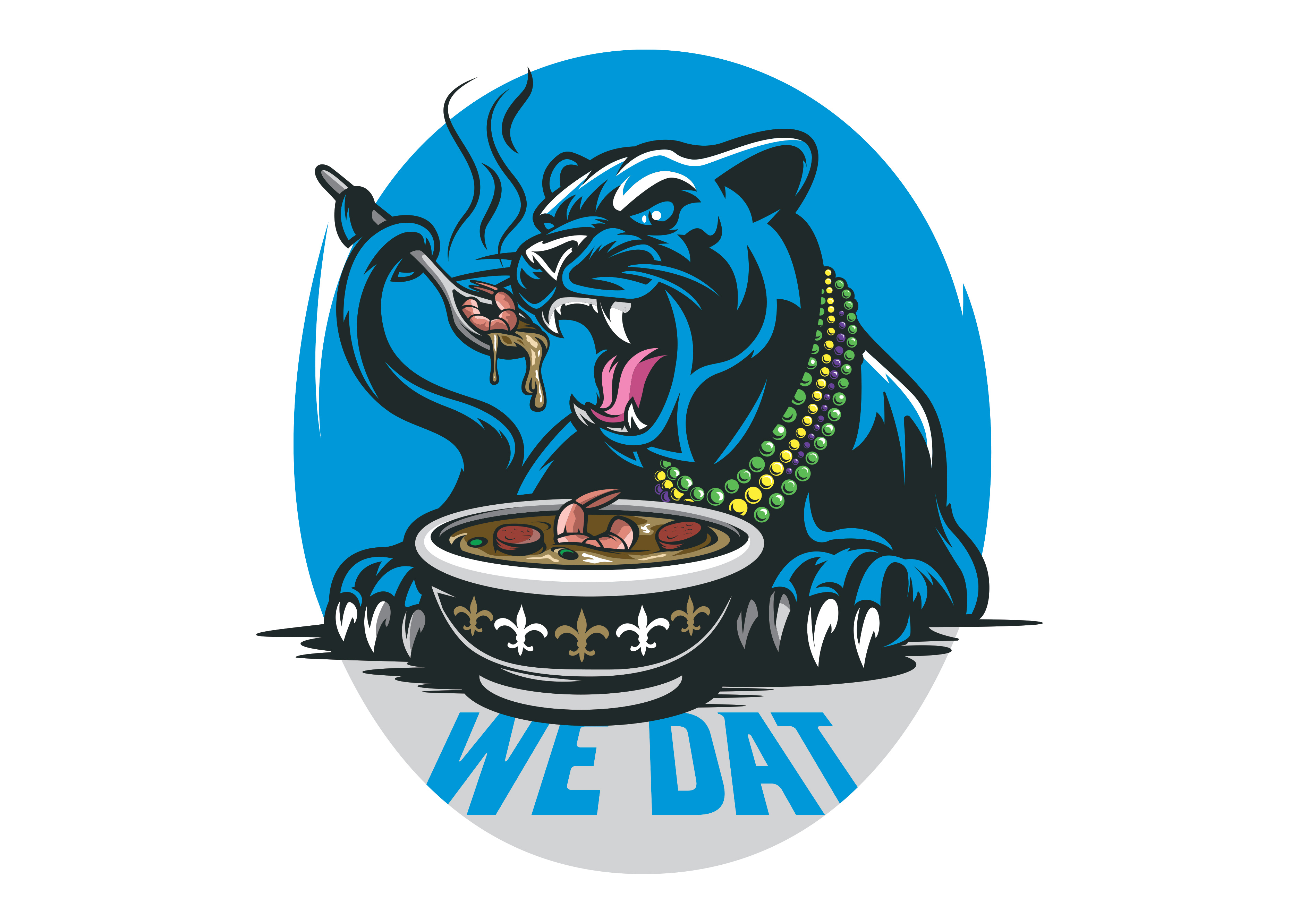 2025 Carolina Panthers Illustrations - New Orlean Saints