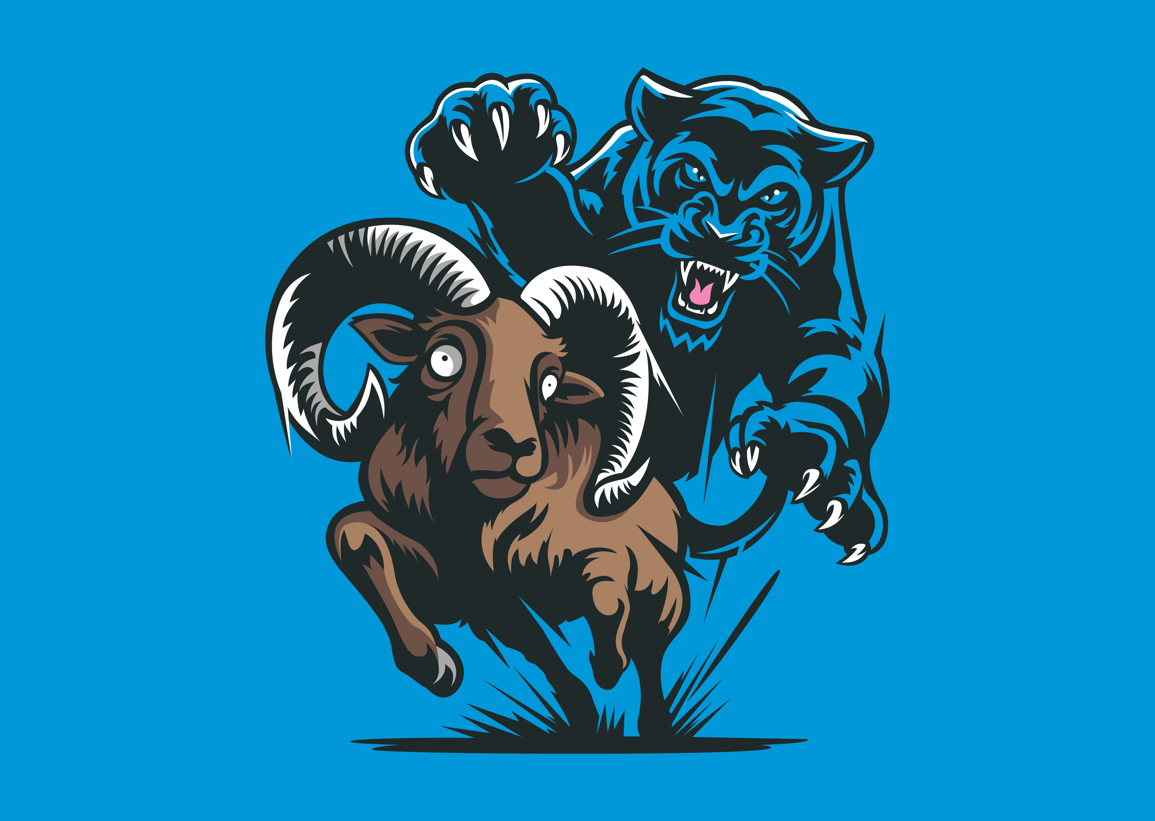 2025 Carolina Panthers Illustrations - Los Angeles Rams