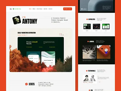 ext-Gen Personal Portfolio Website Design 3d animation graphic design ui