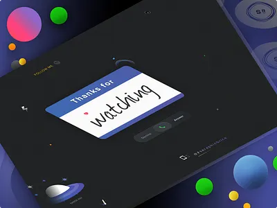 Watching banner any project banner brand branding dark uix error 404 page not found follow followers icon set icons designer illustration illustrator ai mockup phone decline answer photoshop psd print designer saas design tghanks watching typo typography ufo ui ux designer