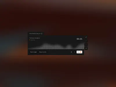 AI Voice Recorder design ui ui design ux ux design