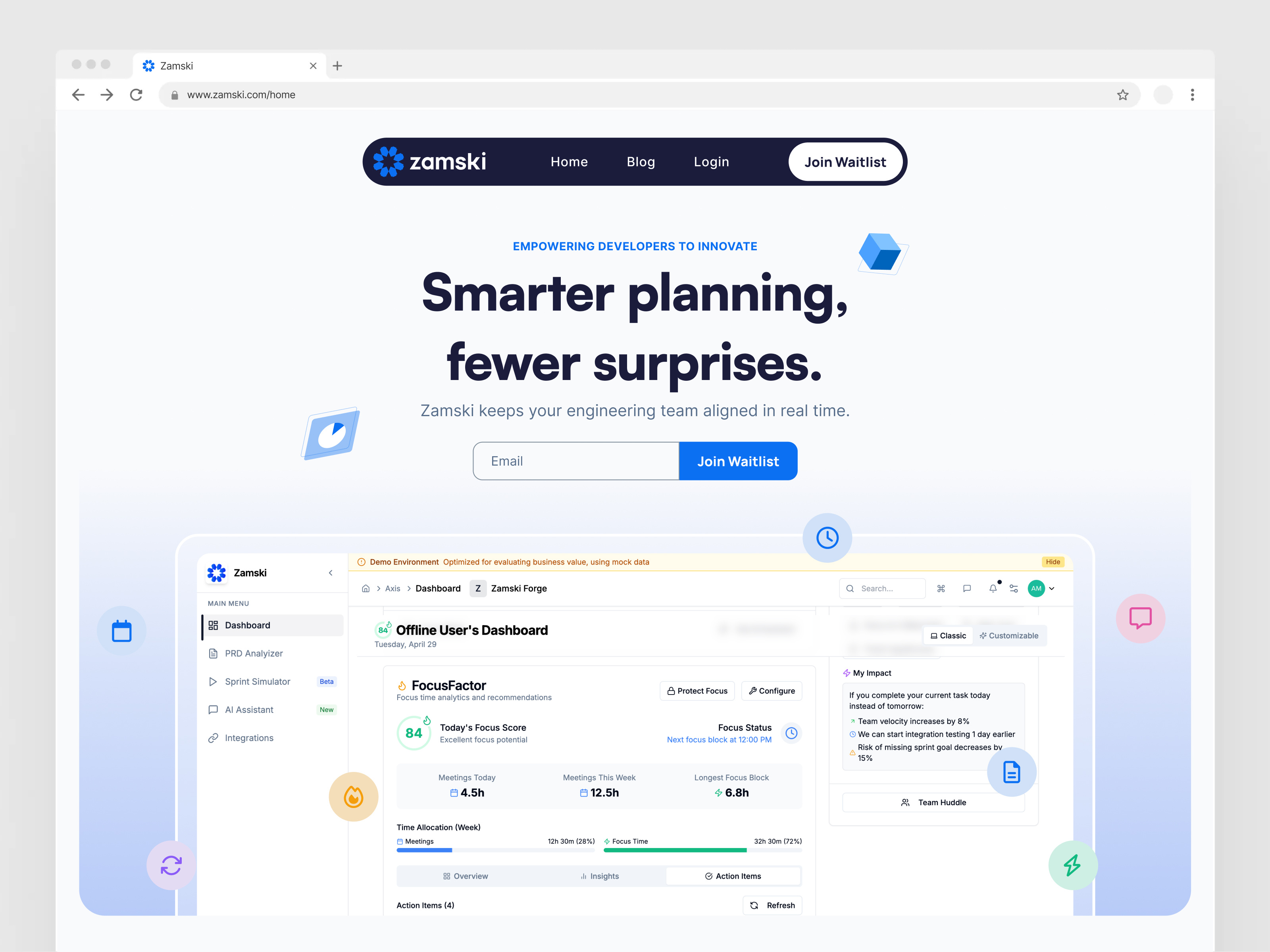 Example service media