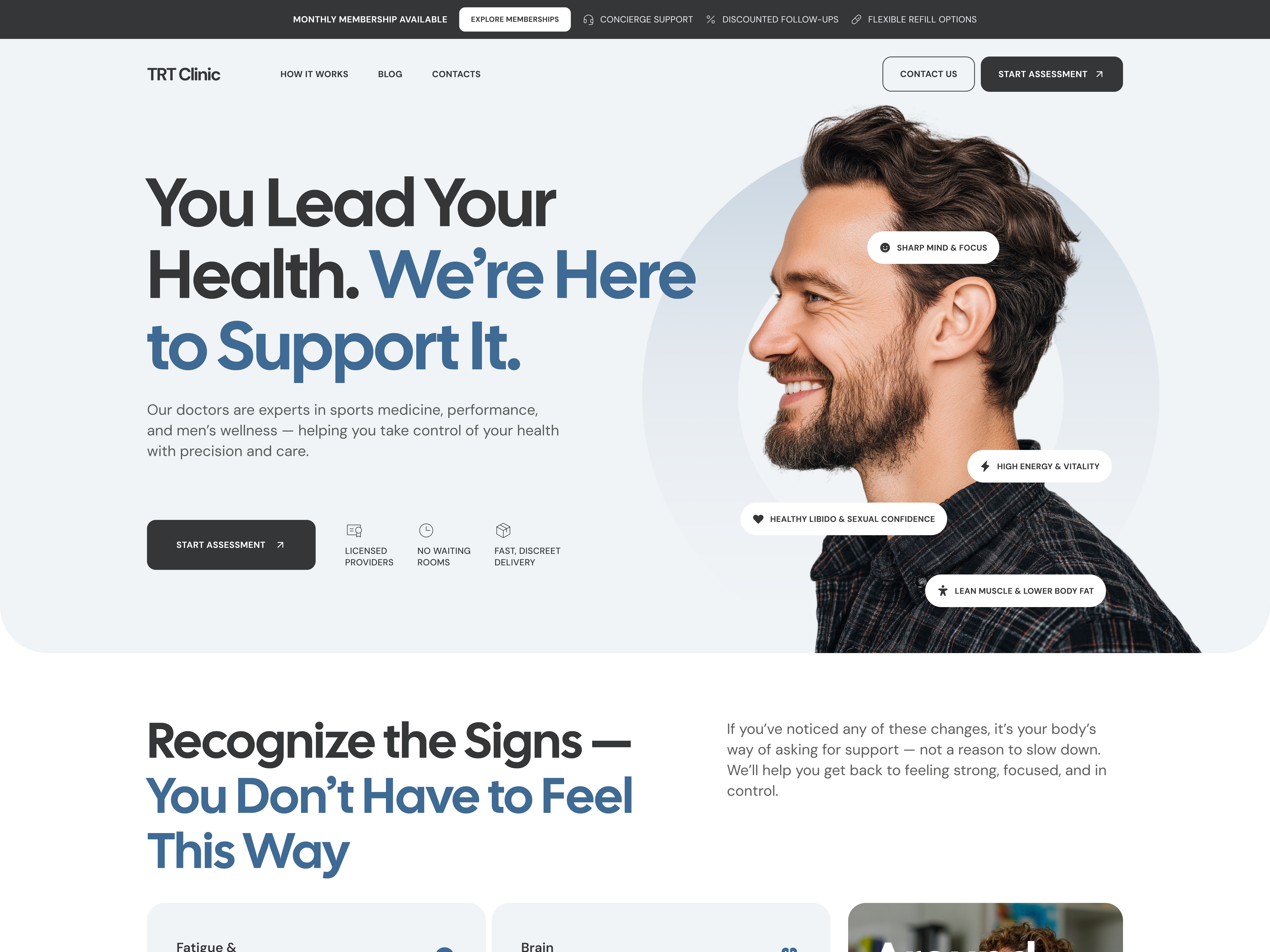 Example of Landing Page / Website Home Page Design