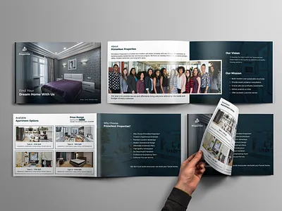 Luxury Living | Modern Real Estate Brochure Design a4 bannerdesign branding corporate brochure design cover coverletter design flayer graphic design illustration luxury real estate branding modern real estate brochure professional brochure design property brochure layout property marketing design real estate real estate brochure design real estate marketing materials real estate print design ui