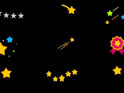 Rating Stars Lottie achievement animation award customer dynamic feedback five gold lottie medal pulse quality ranking rating review score stars success vibrant yellow