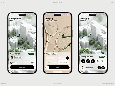 Stringer App. Ui/Ux concept IOS