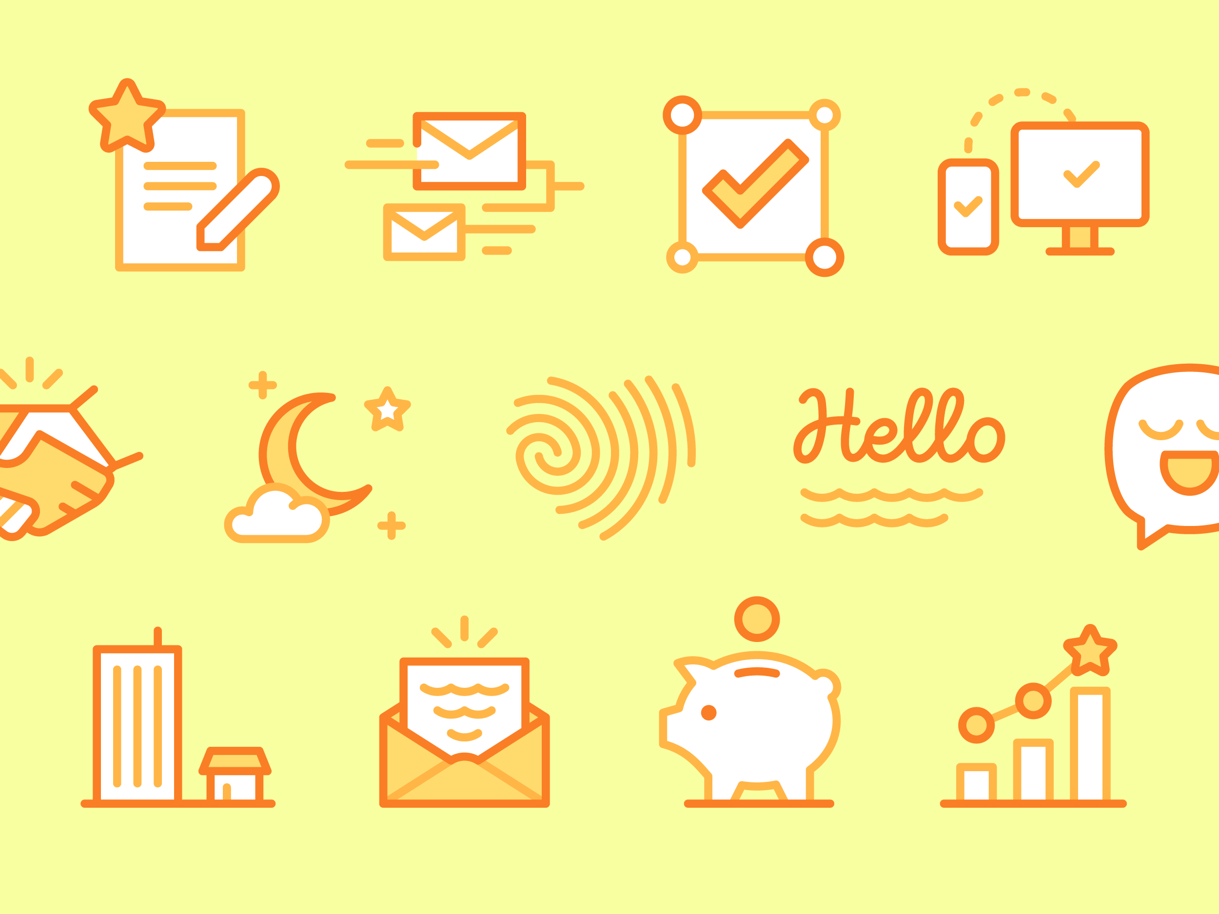 Example of Email Marketing Icons