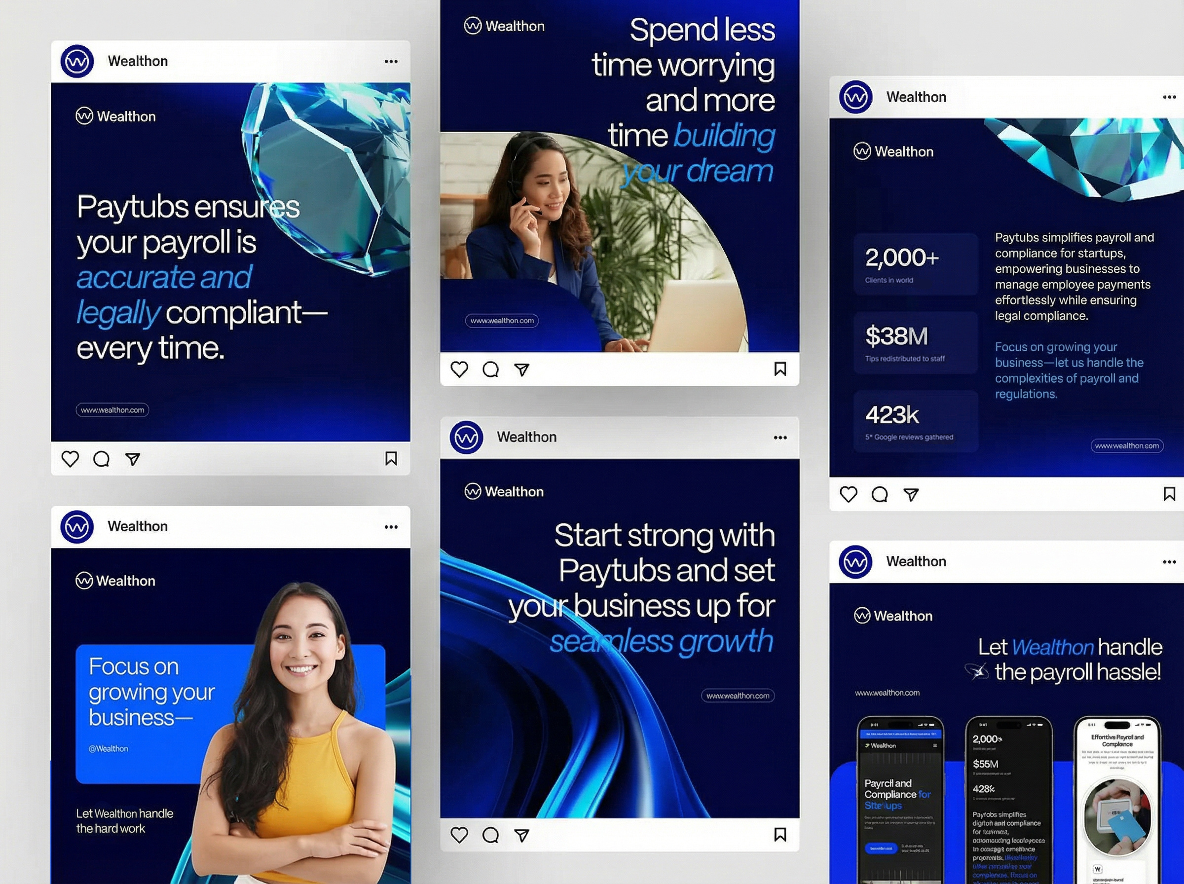 Wealthon — Pitch Deck & Brand Identity advertising branding design figma graphic design illustration typography